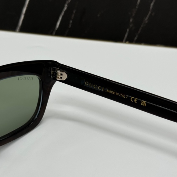 NEW GG1524S 003 GUCCI BROWN GREEN SQUARE UNISEX GUCCI SUNGLASSES - Picture 8 of 11